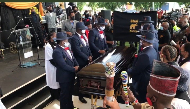 Look at who was spotted at Patrick Shai's funeral 2
