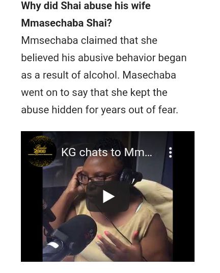 Shocking! How Patrick Shai ABUSED His Wife Mmasechaba Shai For years 4