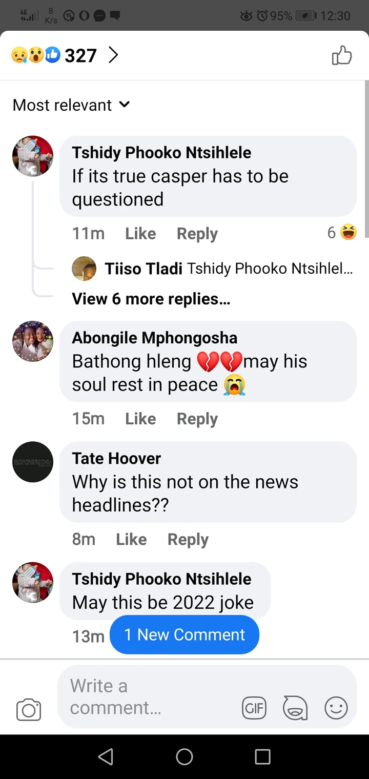 After seeing a video of Patrick Shai insulting Cassper mom before he committed suicide. See Mzansi react 3