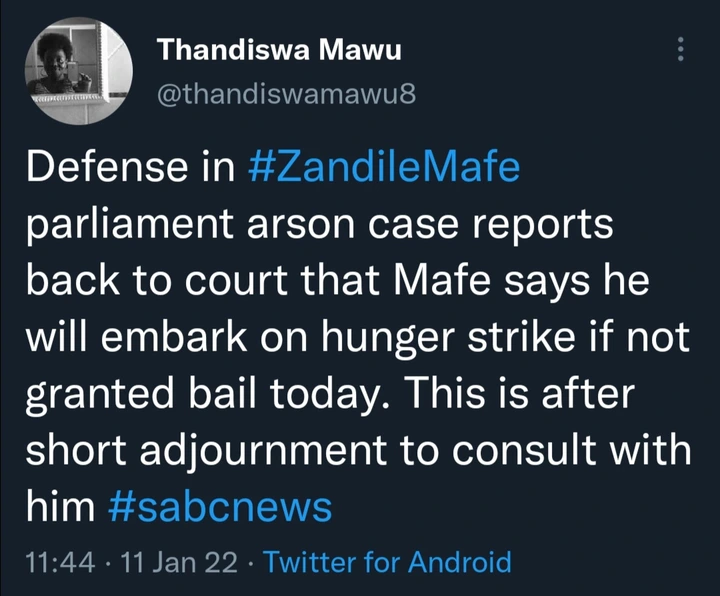 Zandile Mafe SENDS WARNING To COURT If He Doesn't Get BAIL Today  3