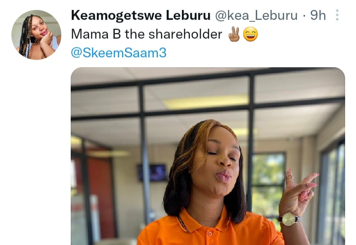 Bontle from Skeem Saam shared this image but people noticed this instead 8