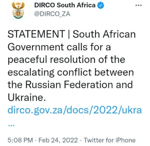 Refrain From Interfering, Russia Tells DIRCO South Africa 5