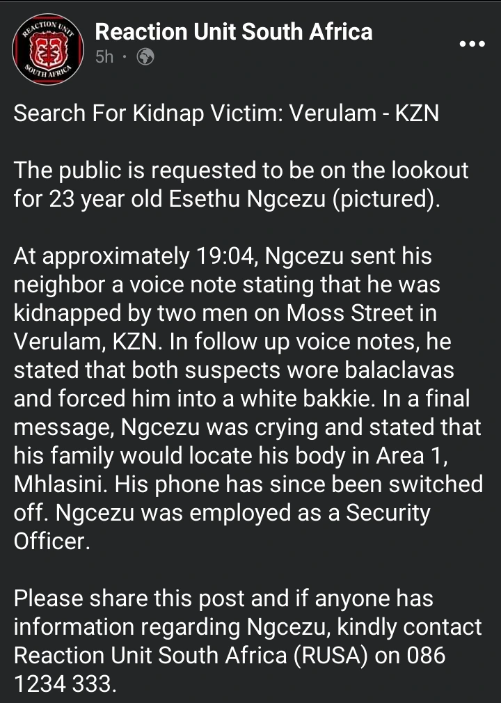 Awful! He told his family where to find his body, Here are the sad words of a man kidnapped last night 3