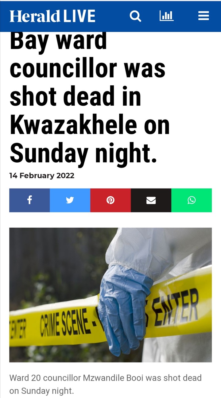 RIP: ANC's Zwelandile Booi Shot DEAD Last Night 5