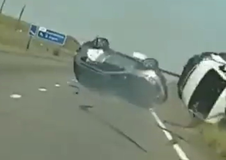Man Flung Out Of A Vehicle During A Horrific Accident Caused By A Quantum 1