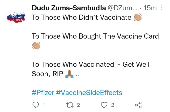 Rest In Peace To Those Who Vaccinated - Zuma's Message To South Africans 4