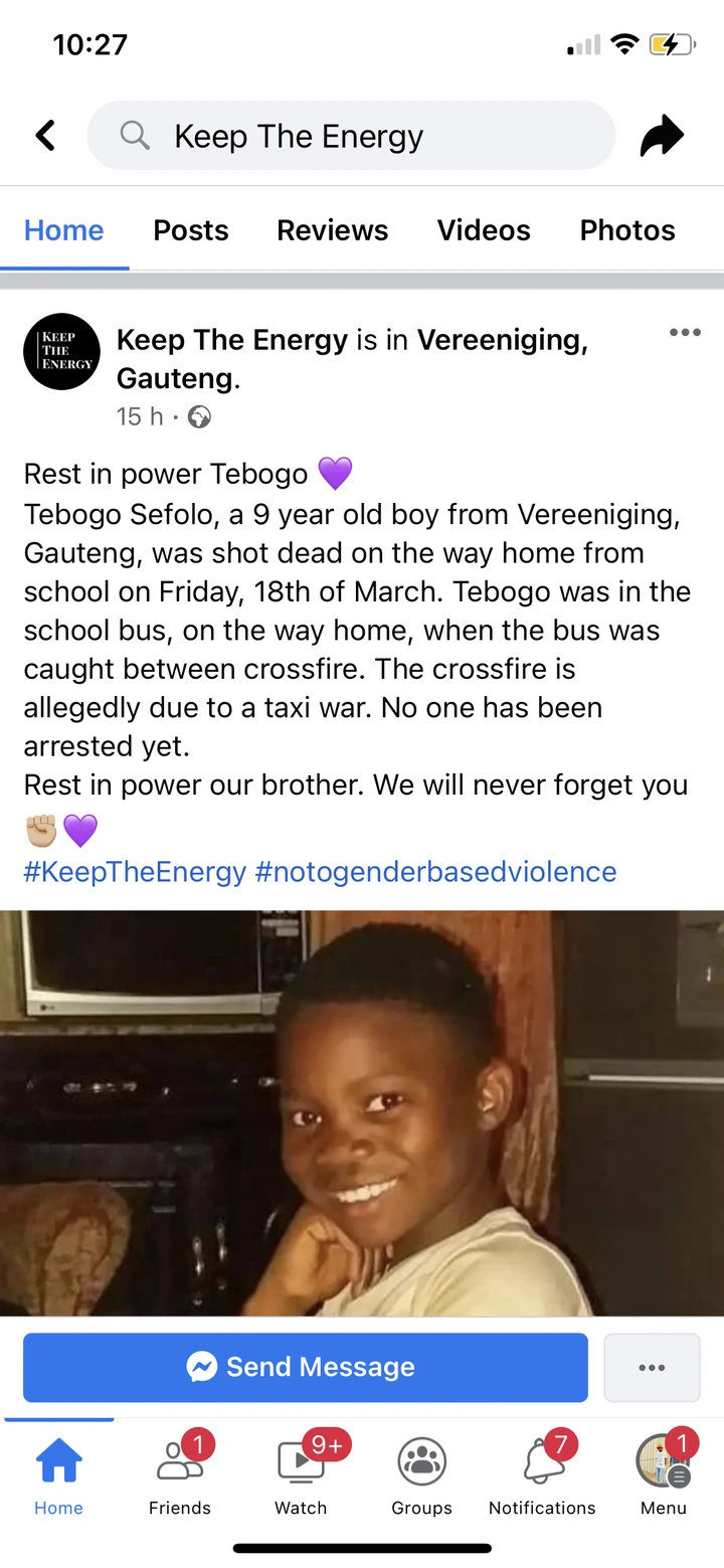 A 19 years old boy was killed on his way from school after this happened: RIP 6
