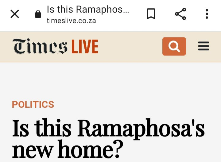 Ramaphosa Is Rich : See How Big His House Is 6