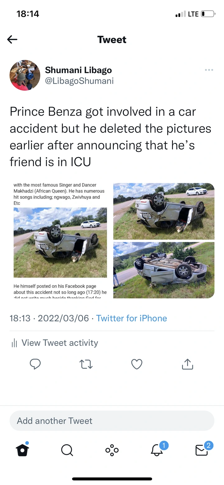 Just In : Another Top Musician Got involved in a Car Accident 4