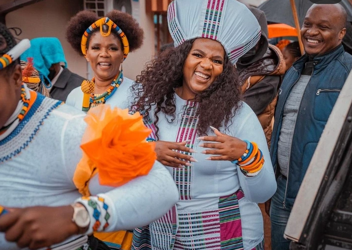 A Wedding Mzansi Will Not Forget So Easily As Mamkhize Rocks on Wedding Attire 2