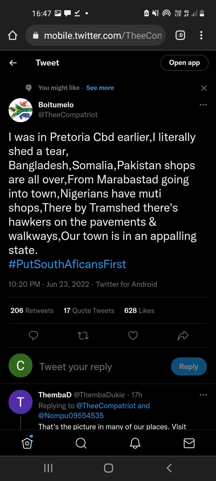 I Was In Pretoria CBD, I Shed A Tear, Foreigners Shops All Over And Hawkers On The Pavements 2