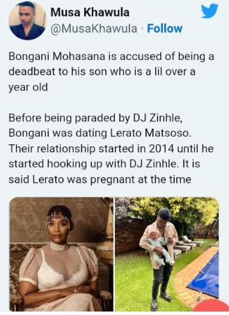 DJ Zinhle is dragged into her boyfriends allegations 2