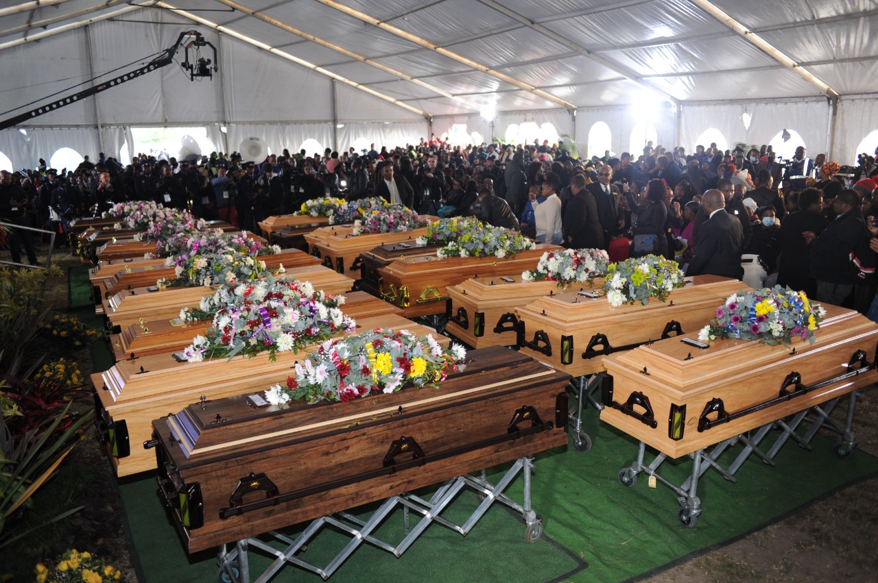 SAD: Enyobeni Tarven Victims Buried In A Mass Funeral Today 6
