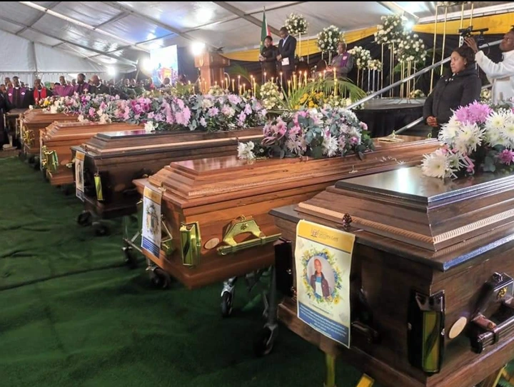 RIP This Is What Was Spotted At Mass Funeral Of 21 Enyobeni Victims 7