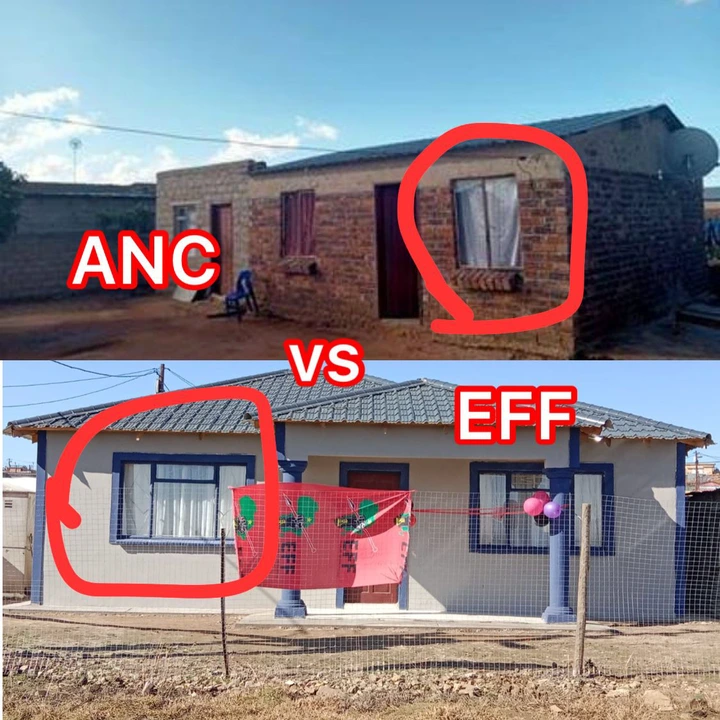 ANC vs EFF- Which Party Builds Beautiful RDP’s? See The Pictures 1