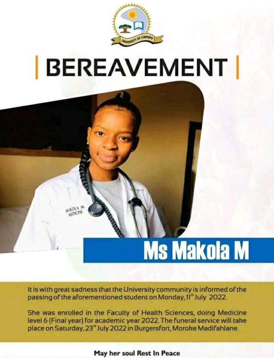 RIP Final Year Medicical Student Who Was Murdered By Her Boyfriend Who Later Committed Suicide 1