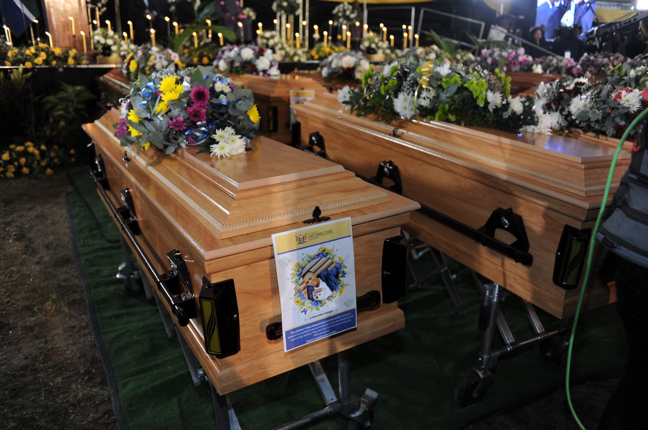 SAD: Enyobeni Tarven Victims Buried In A Mass Funeral Today 11