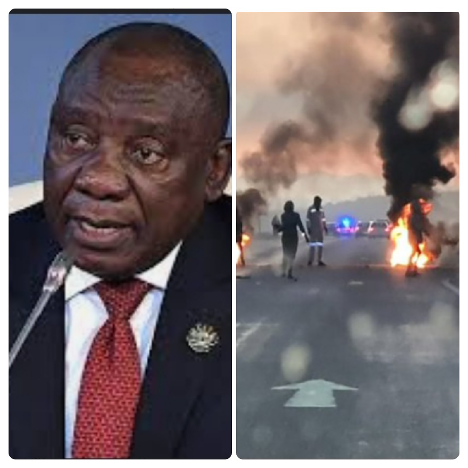 Ramaphosa is Allegedly Told to Resign by Next Week as Protests Hit Some Places in The Country 1