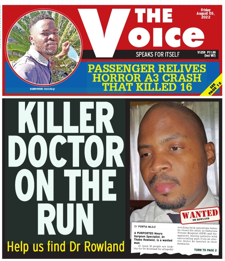 Botswana doctor goes on the run 1