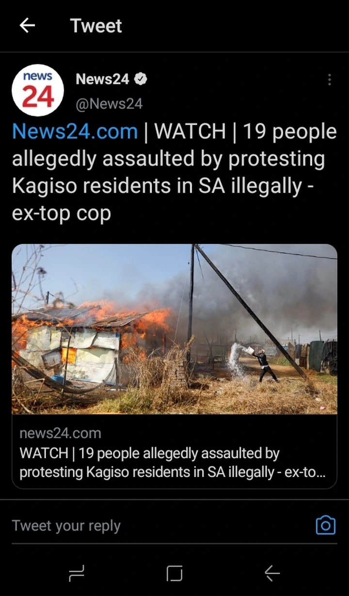 KAGISO PROTEST 19 People were allegedly assaulted and this was destroyed. See pictures below. 1