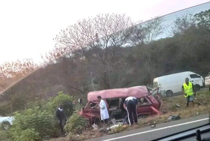 Sad news this morning, a taxi full of school children over turned on M19 in KZN due to high speed 5