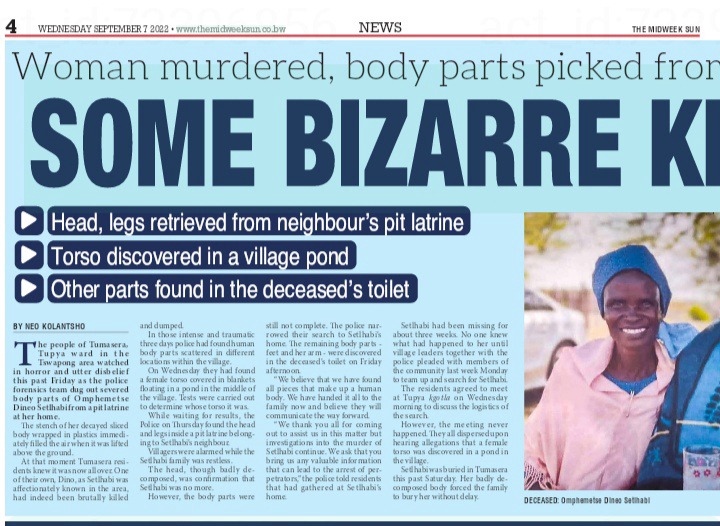 Horror as son allegedly murders mother and hides her body parts in different areas 3