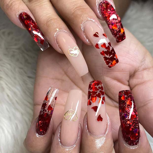 Stunning Red Ombre Nail Art Ideas And Designs For Inspiration 2