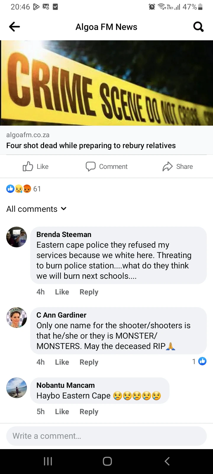 Four Shot & Killed While Preparing To Bury Relatives 3