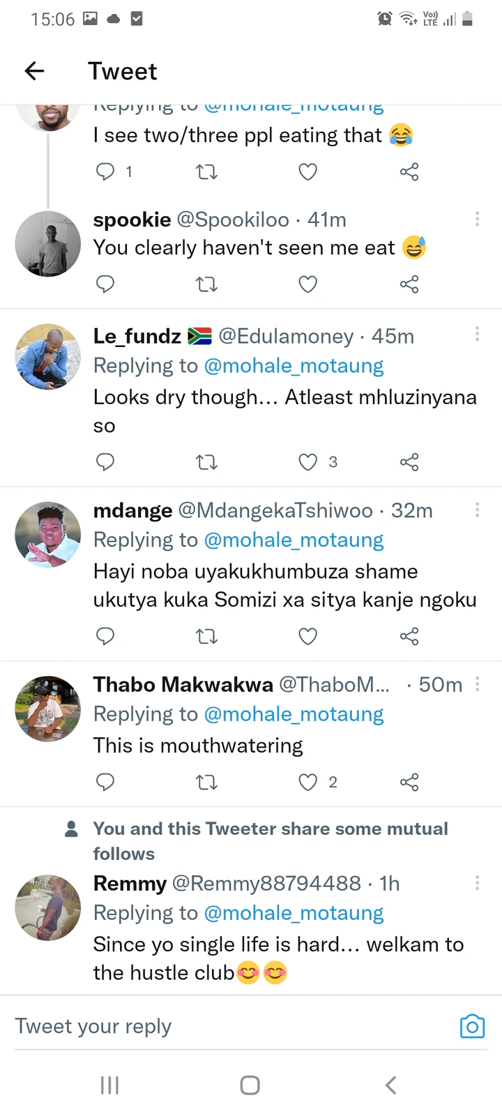 Mohale Posted Causing A Stir On Social Media: Nothing Heavy 3