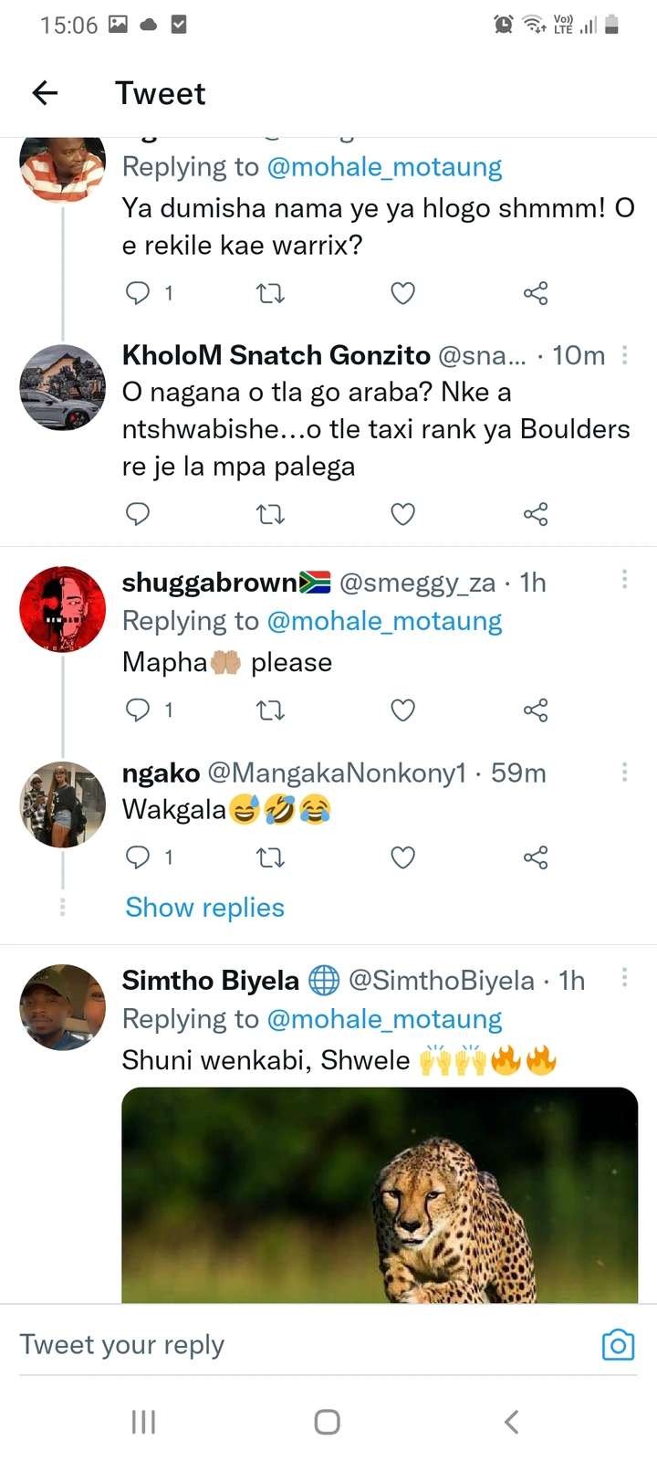 Mohale Posted Causing A Stir On Social Media: Nothing Heavy 4
