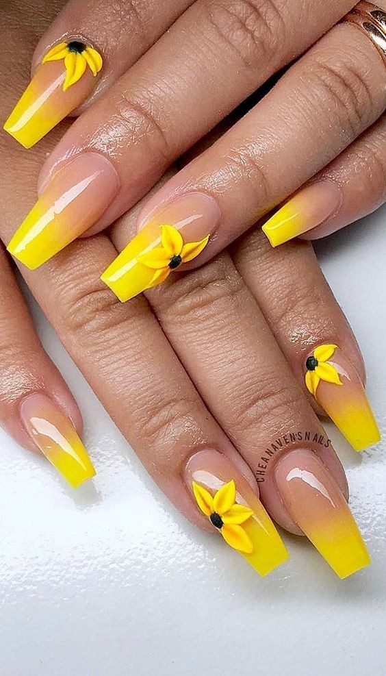 Yellow Nail Designs To Bring Sunshine2023 2