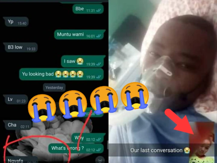 Shocking! This Guy Sent An Emotional Text To His Girlfriend Before Dying, Read The Text That Made Her Cry 2