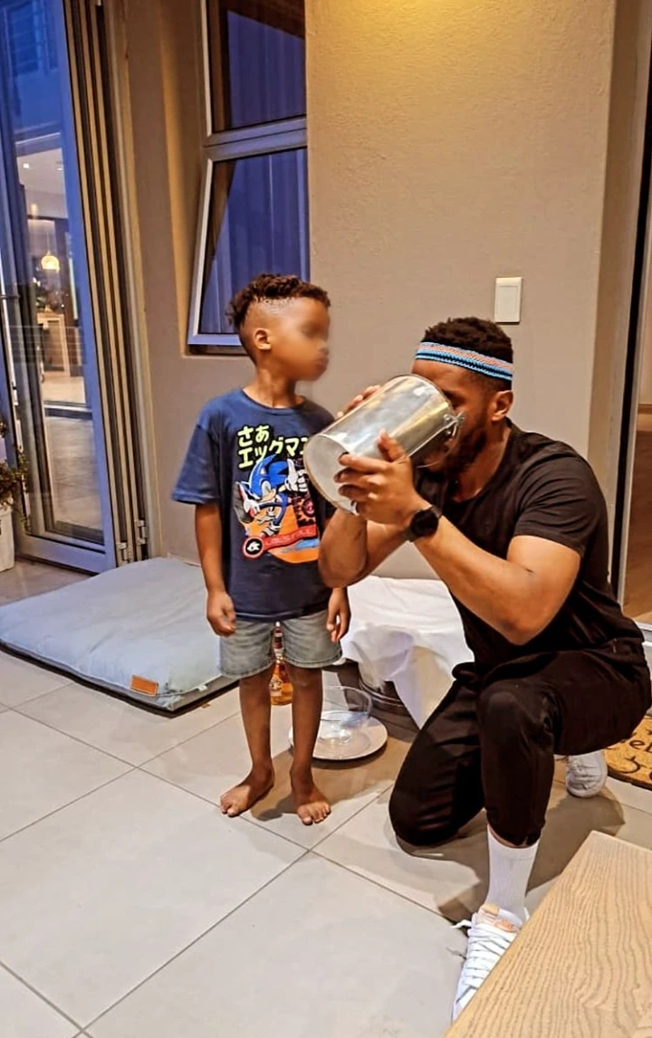 Zizo Tshwete's baby daddy shares fantastic picture of him and their boys 2