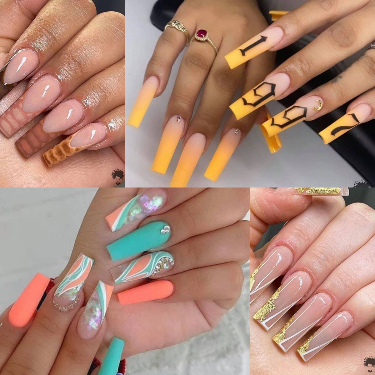 The Best Nail Art Designs Done for Long Nails 1