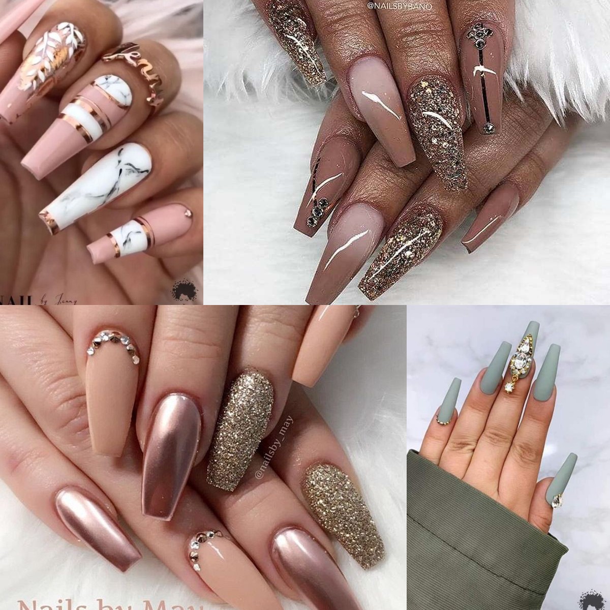 Glamorous Nail Art Designs You Should Use in Your Engagement Ceremony 1