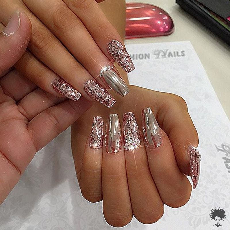 Glamorous Nail Art Designs You Should Use in Your Engagement Ceremony 16