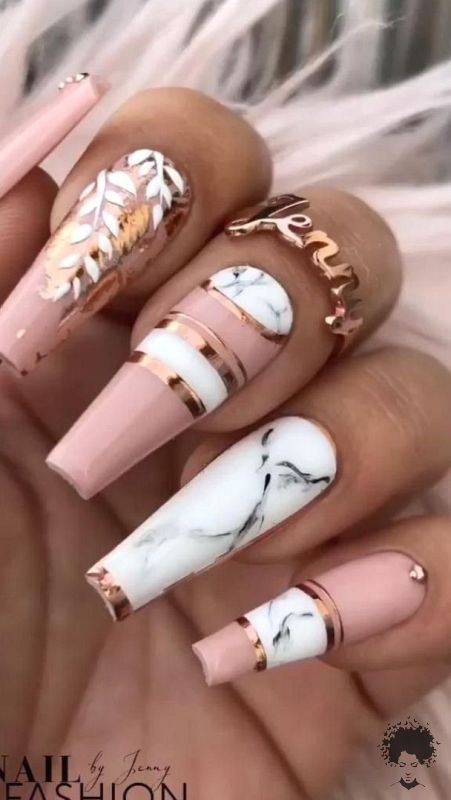 Glamorous Nail Art Designs You Should Use in Your Engagement Ceremony 17