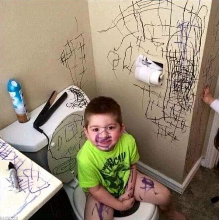 Kids when there's silence in the house : Check what naughty kids did in their parent's homes 6