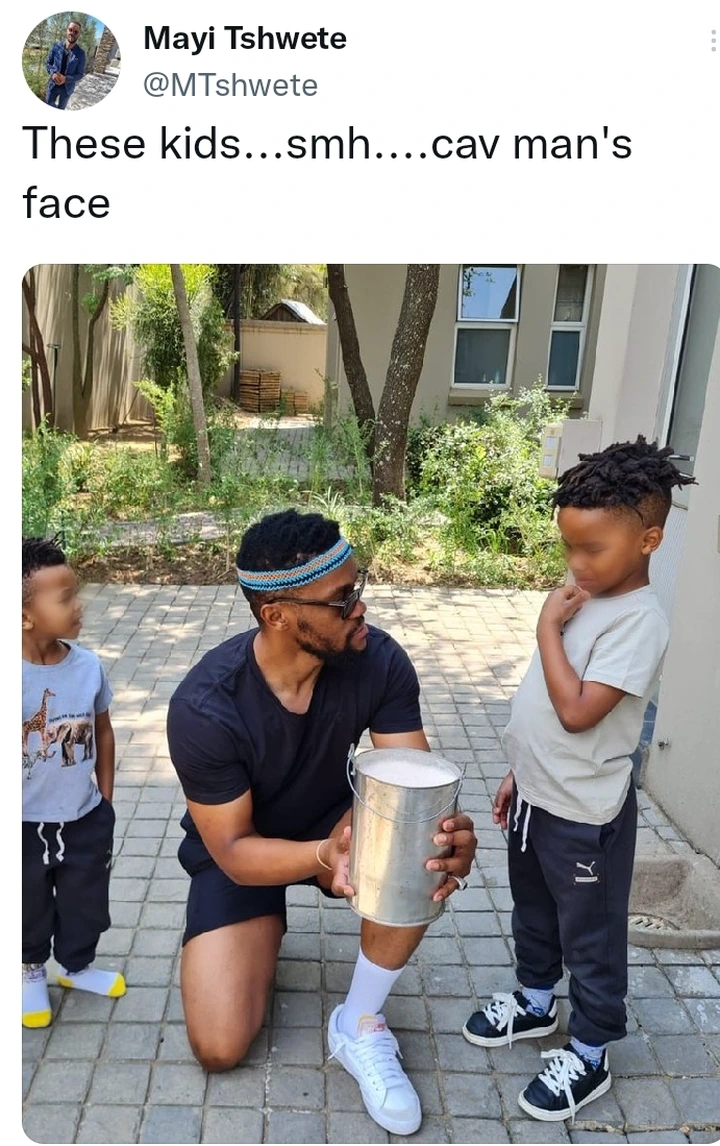 Zizo Tshwete's baby daddy shares fantastic picture of him and their boys 5