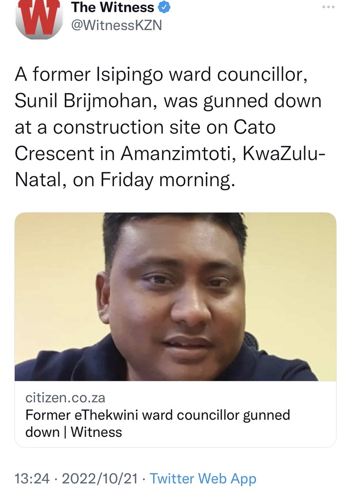 Shocking! Another ANC Leader Shot Dead This Morning 5