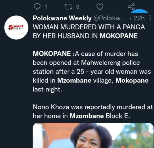 Painful: Zimbabwean on The Run From Limpopo Police After Allegedly Murdering His Wife (25) With A Panga - SA 4