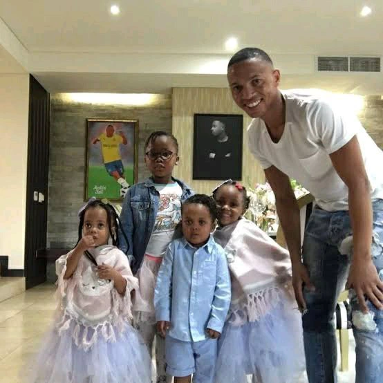 PHOTOS: Andile Jali is a family man, his beautiful children 2