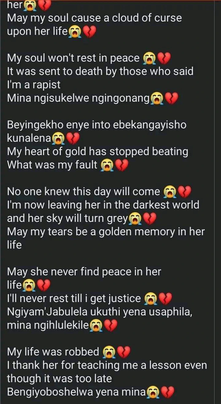 Tears! See What This Boy Wrote Before He Killed Himself For Being Accused Of Rape by His Classmate 4