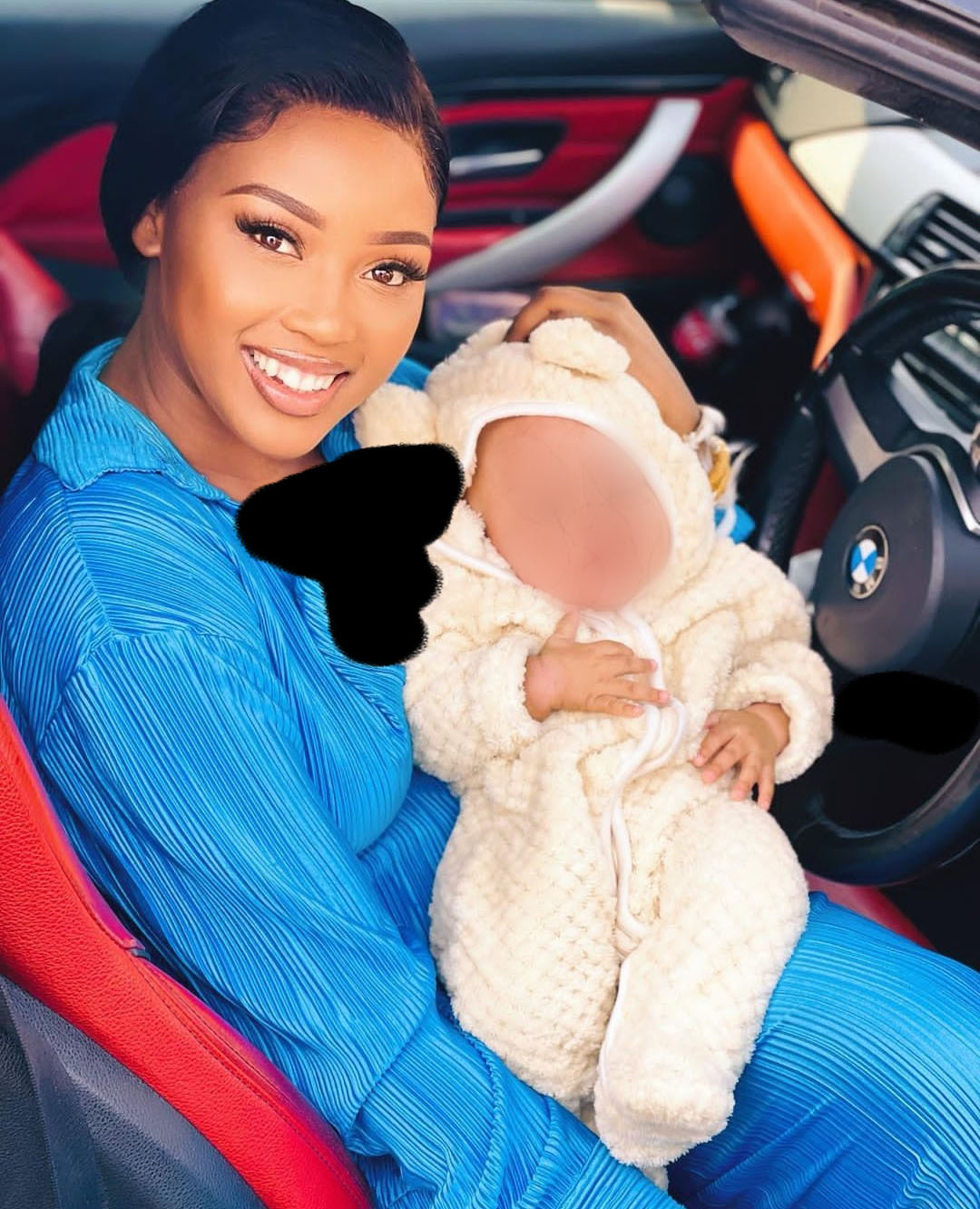 Durban Gen actress Faith Sibiya stunned Mzansi with a picture holding a baby "I miss my baby" 3