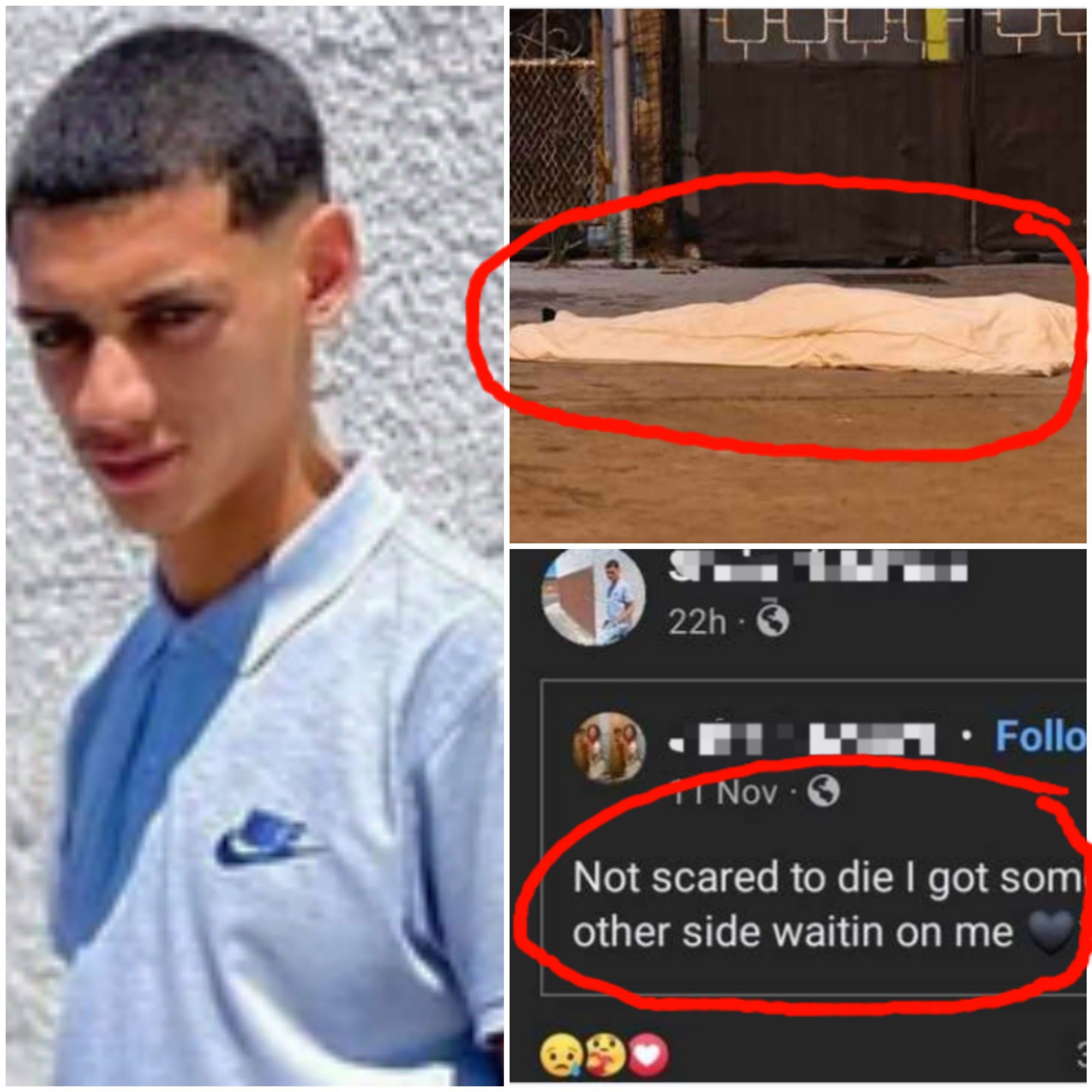 A young boy anticipated death on Facebook a couple of hours before he was gunned down 1